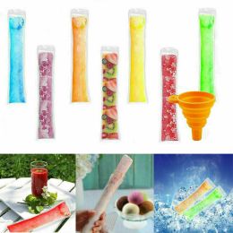 200Pcs Ice Popsicle Mold Bags Disposable Free Zip Ice Freeze Candy Maker Pouch