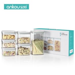 Ankou Kitchen Canisters,Kitchen Canisters Food Containers,,Jars for Food Storage (quantity: 6)