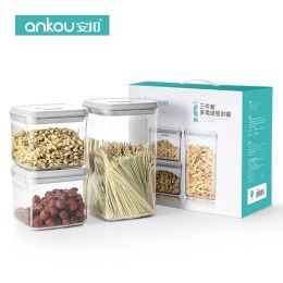 Ankou Kitchen Canisters,Kitchen Canisters Food Containers,,Jars for Food Storage (quantity: 3)