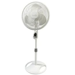 Lasko Oscillating Stand Fan (Color: White, Country of Manufacture: Taiwan)